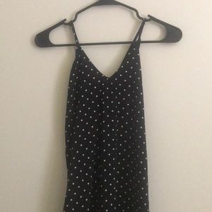 polka dotted maxi dress